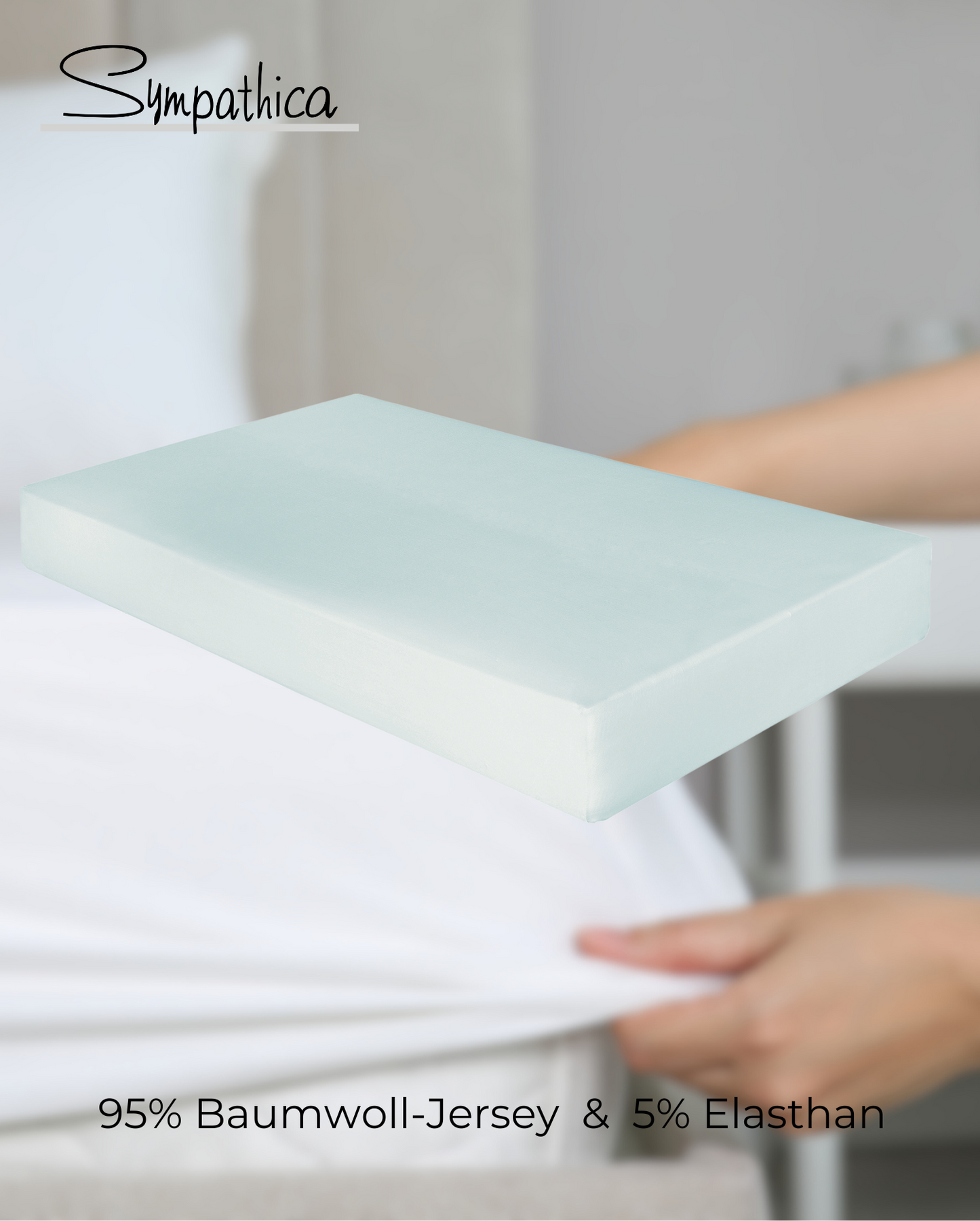 Fitted Sheet Sympathica Nova Light Blue 398 