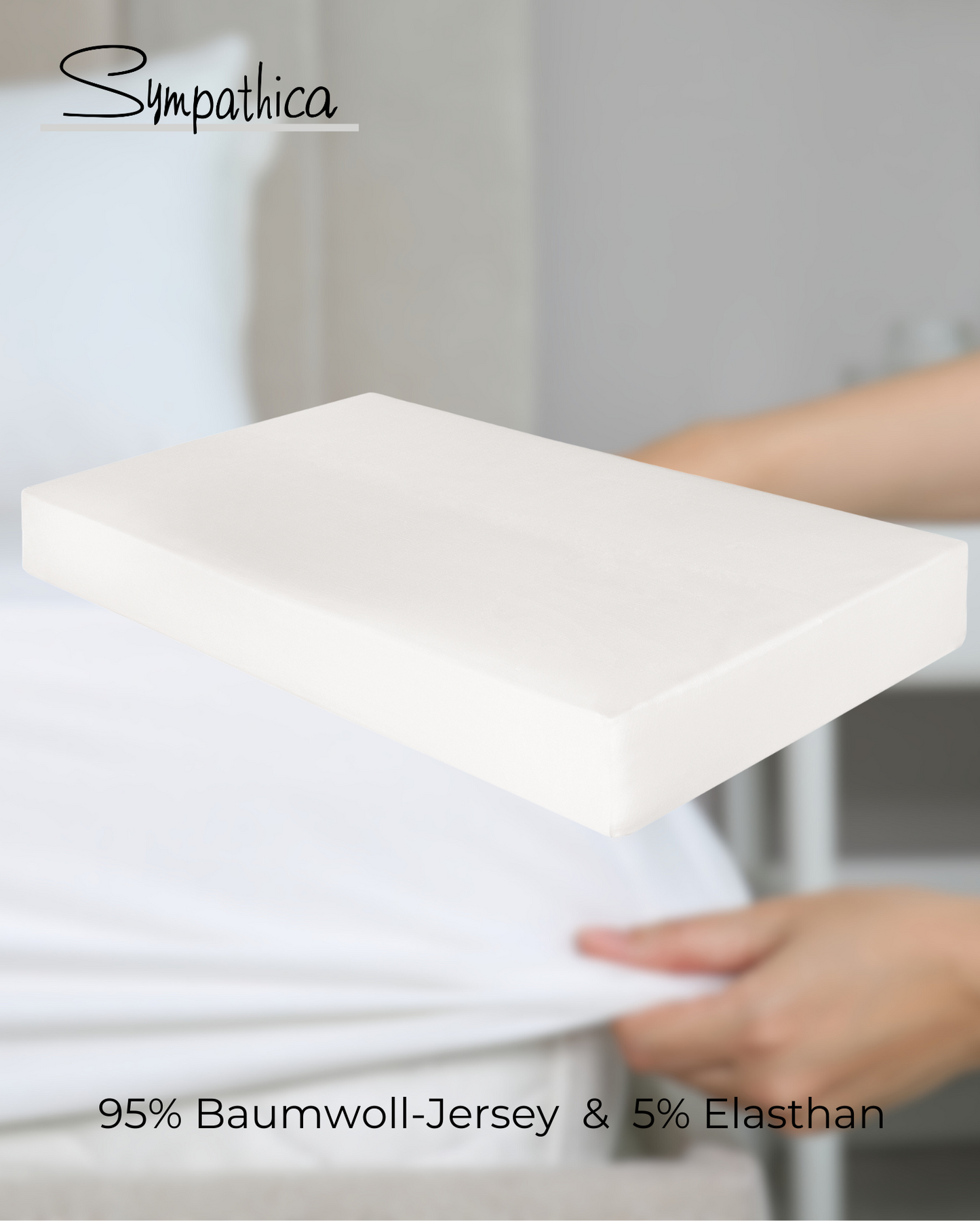 Fitted Sheet Sympathica Nova White 600 