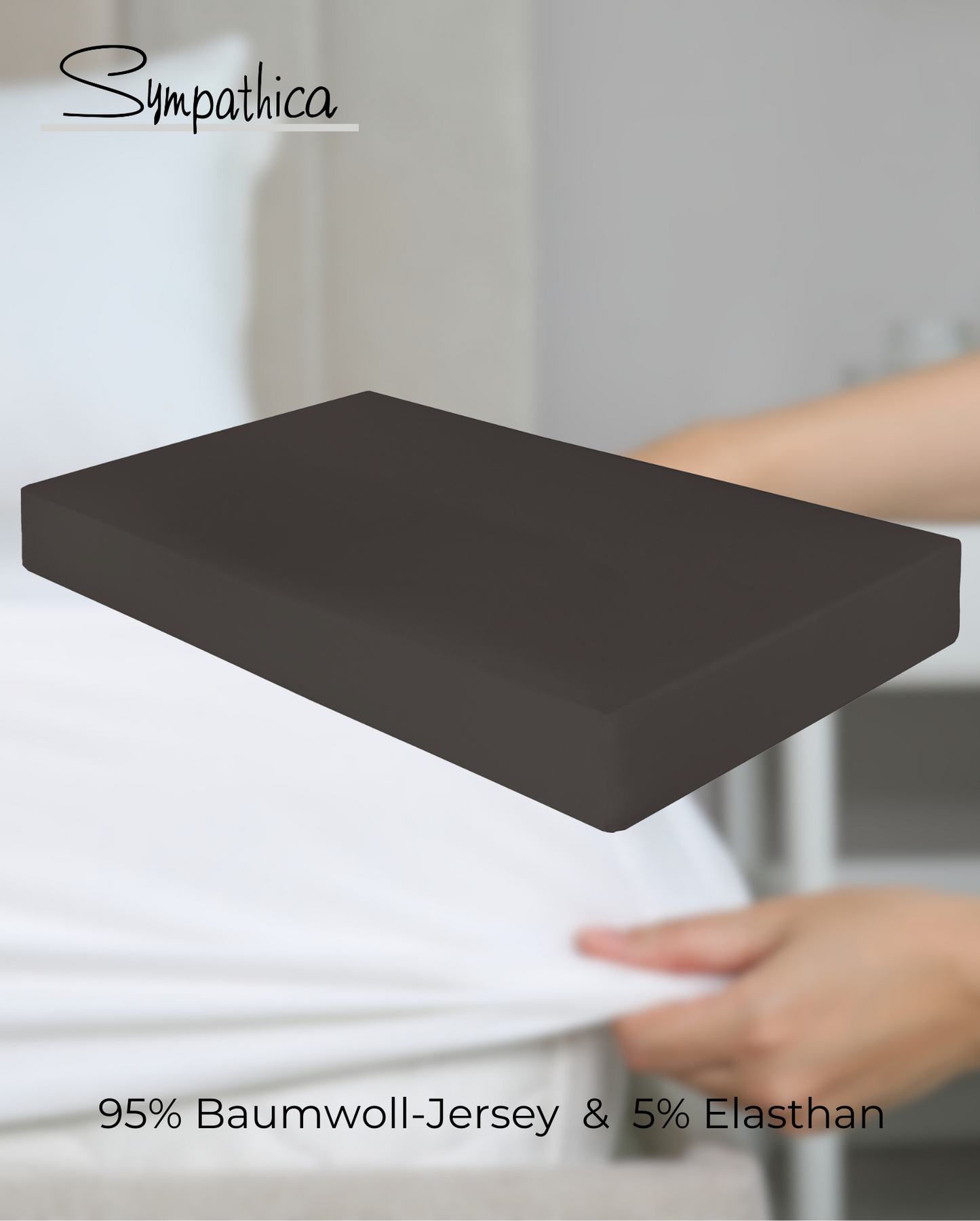 Fitted Sheet Sympathica Nova Anthracite 424 