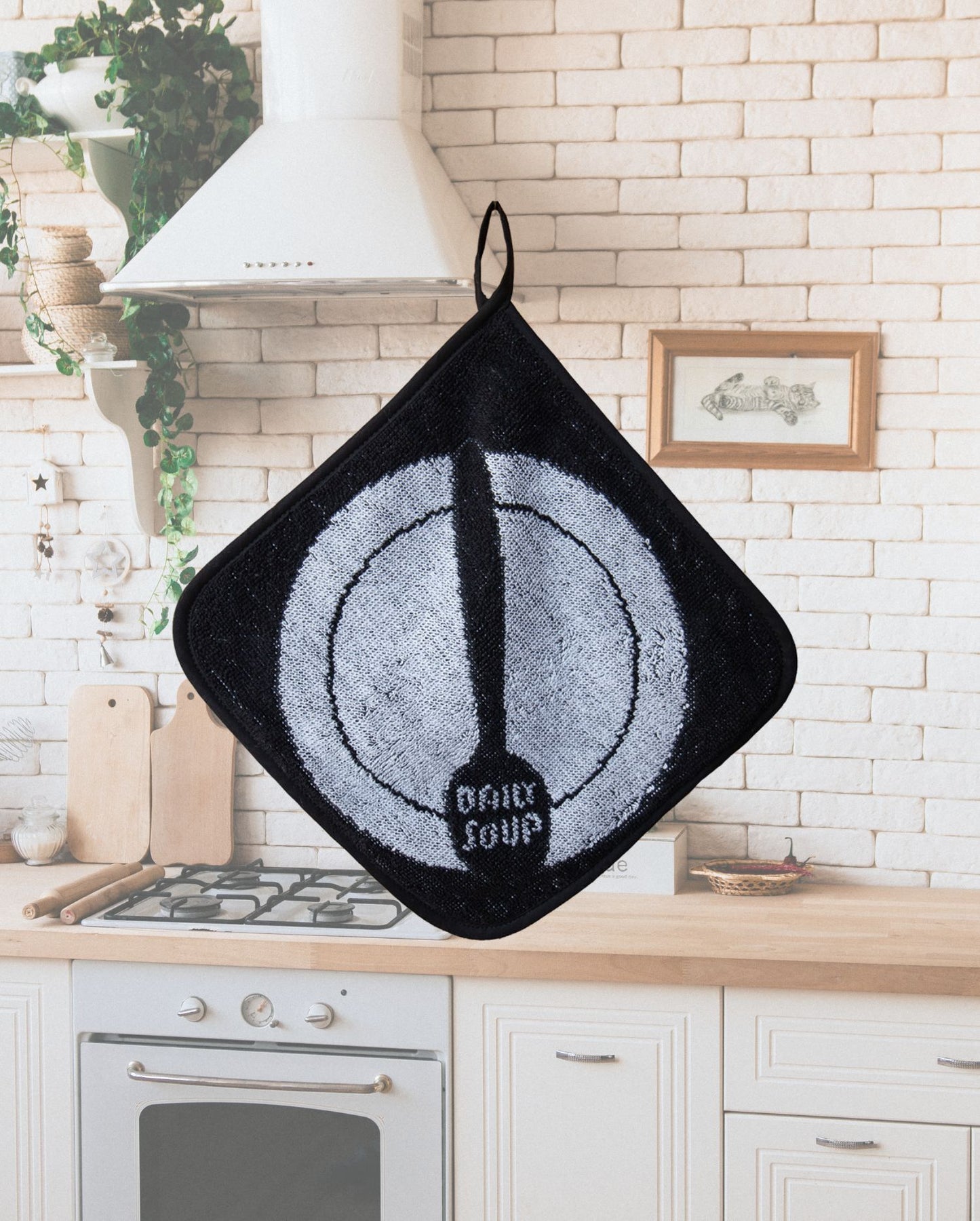 Heat-resistant pot holder Daily Soup 22x22cm 100% cotton