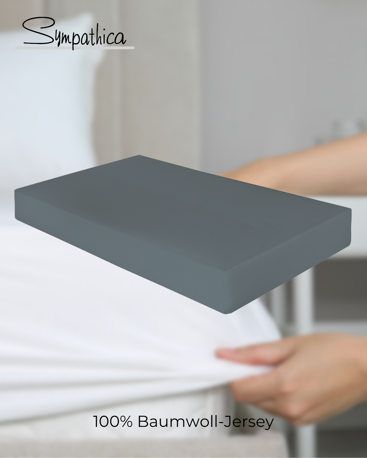 Fitted Sheet Sympathica Vision Anthracite 46 