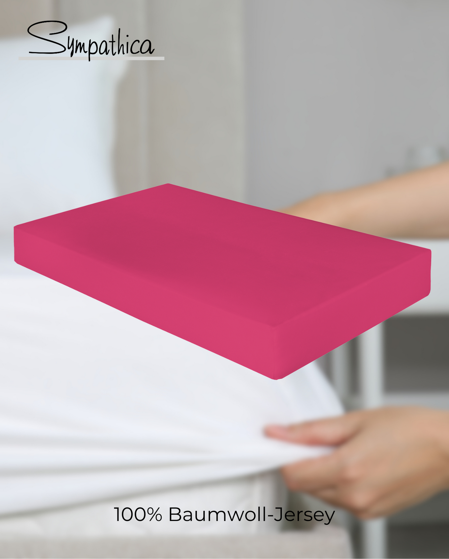 Fitted Sheet Sympathica Vision Pink 50 