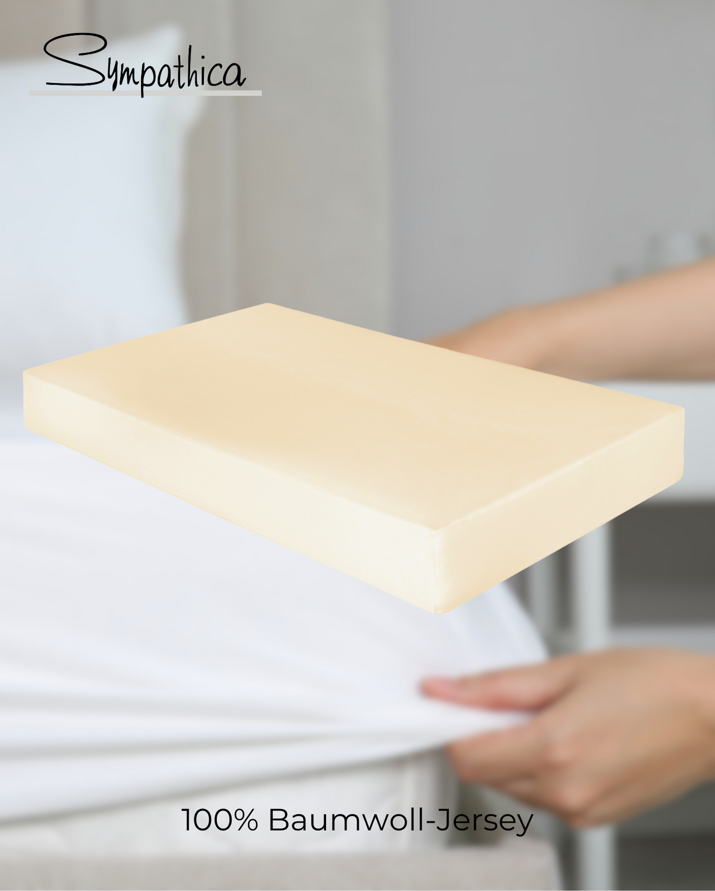 Fitted Sheet Sympathica Vision Beige 23 