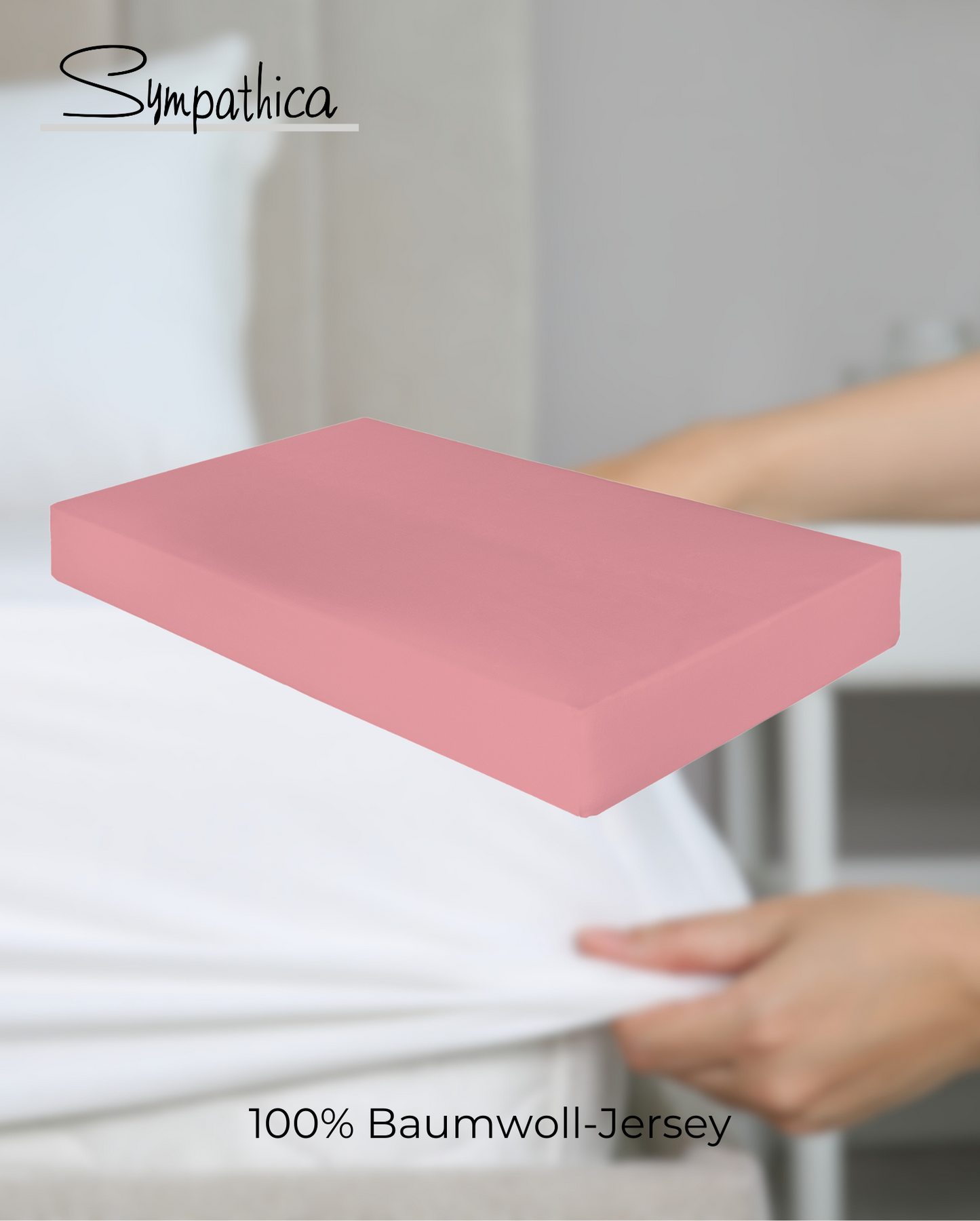 Fitted Sheet Sympathica Vision Old Pink 25 