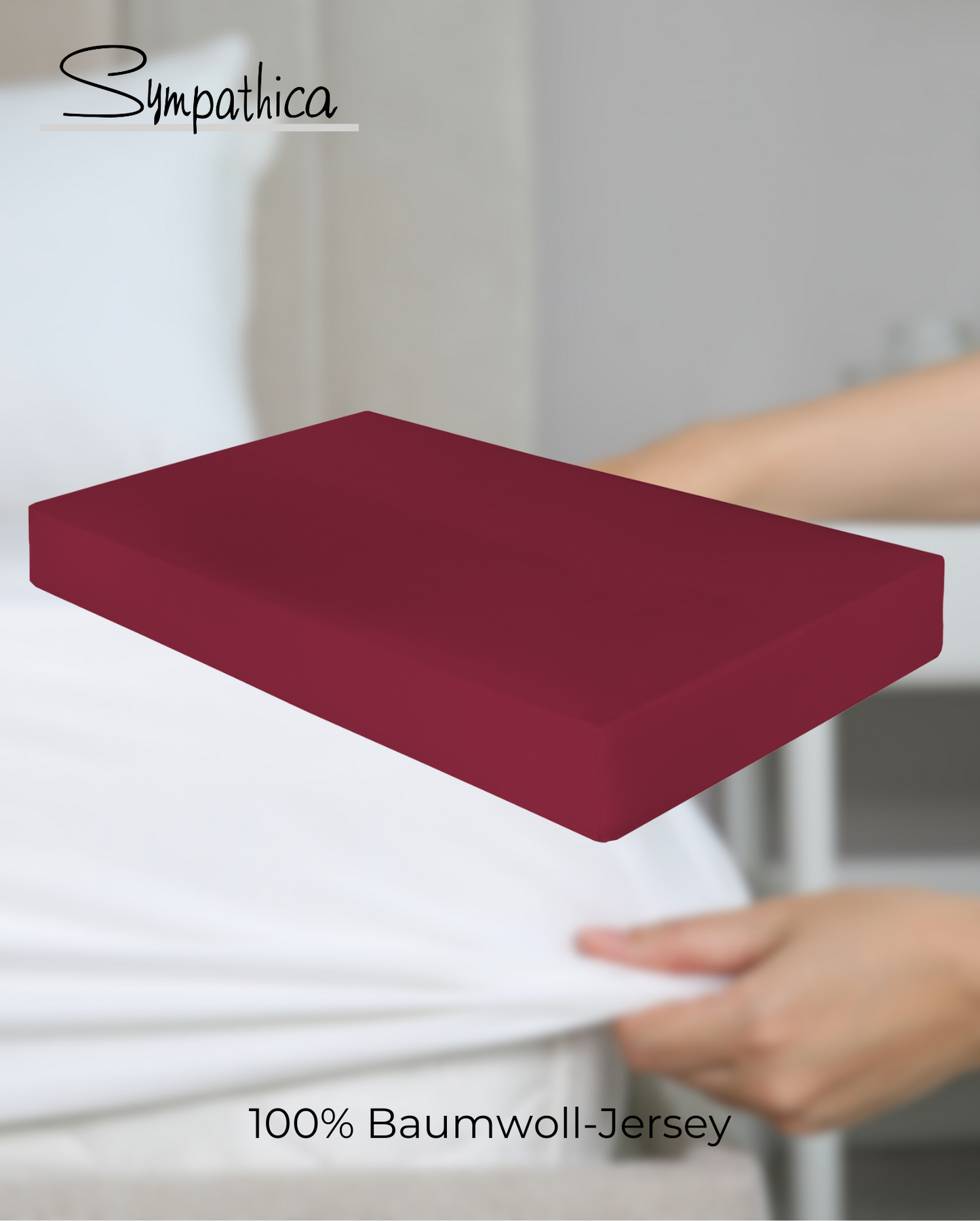 Fitted Sheet Sympathica Vision Bordeaux 27 