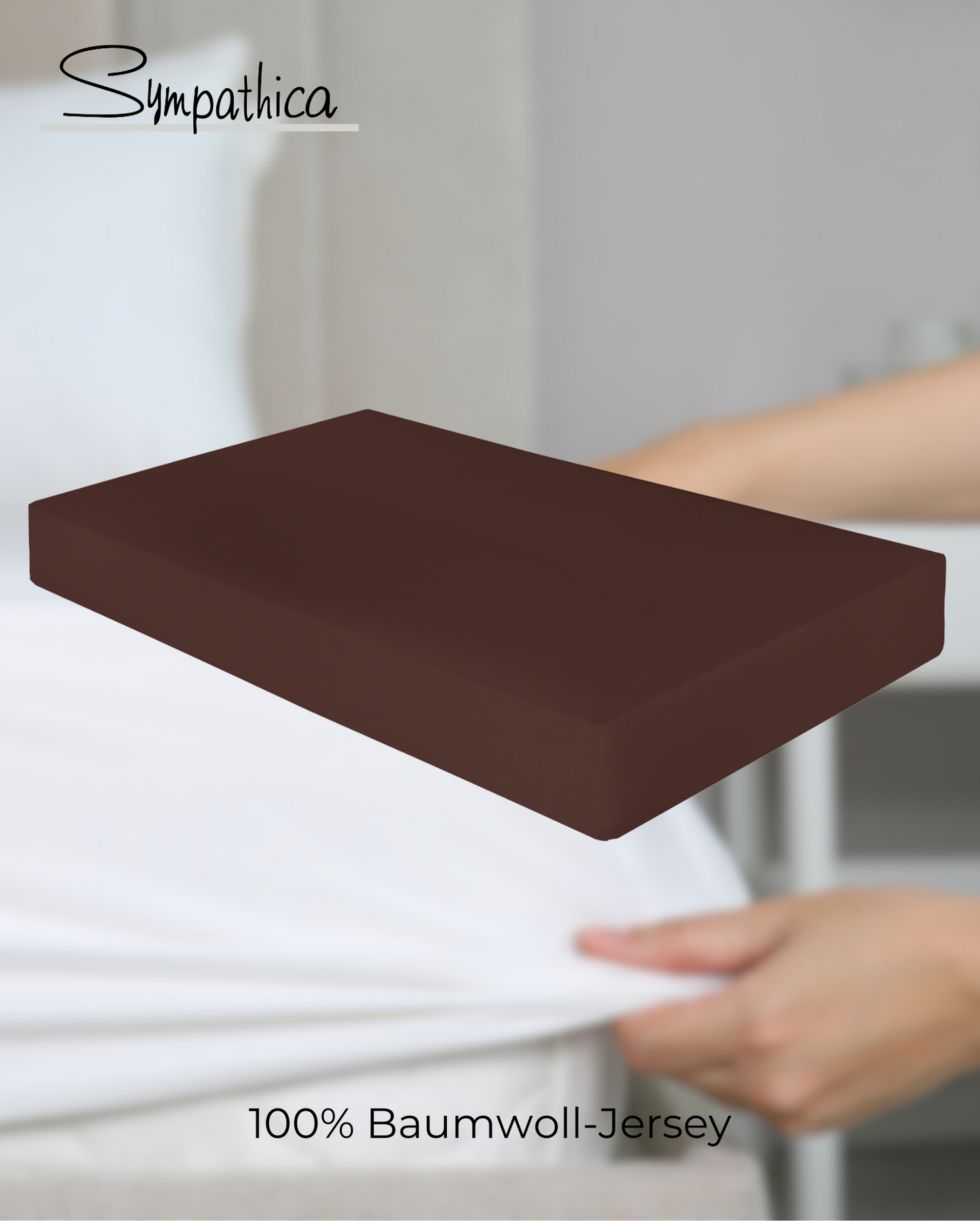 Fitted Sheet Sympathica Vision Mocca 41 