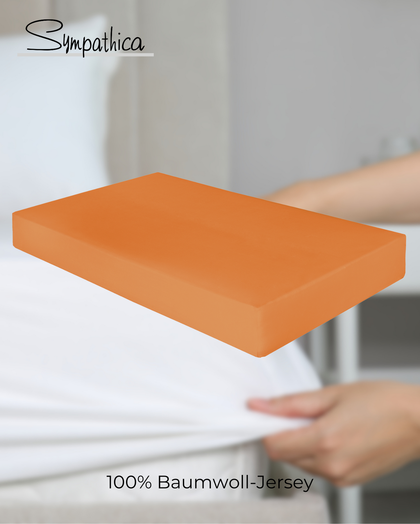 Fitted Sheet Sympathica Vision Orange 42 