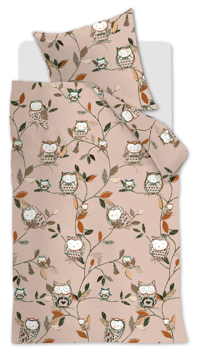 Kinderbettwäsche beddinghouse Owls Beige