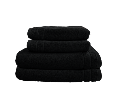 Handtuch CARL COTTON Trend, 500g/m², 100% Baumwolle - Schwarz