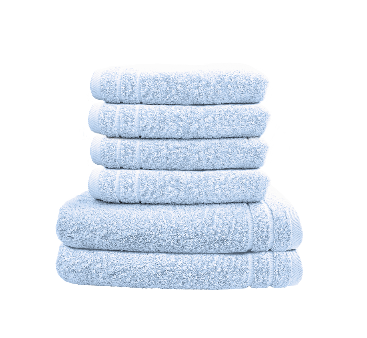 Handtuch CARL COTTON Trend, 500g/m², 100% Baumwolle - Eisblau