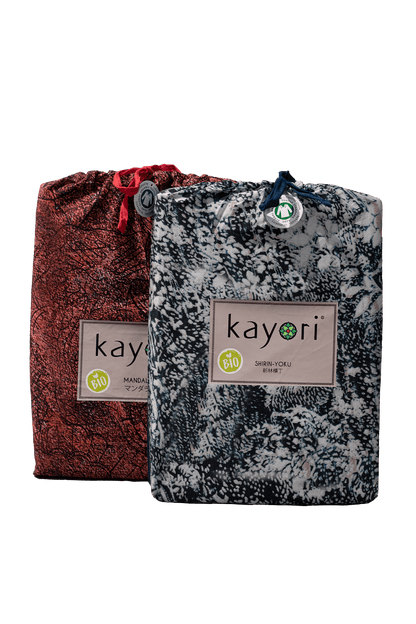 Bettwäsche kayori, 100% Bio-Baumwolle - Forest Grau/Blau