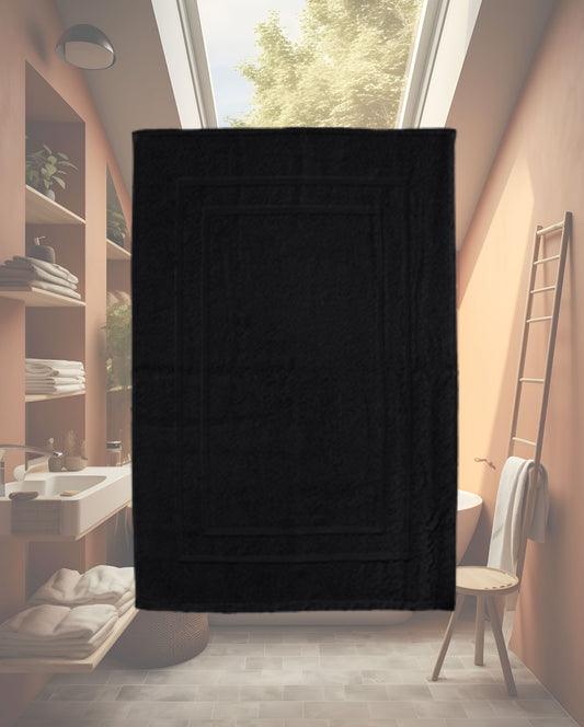 Bath mat CARL COTTON Trend Black 50x70cm 100% cotton