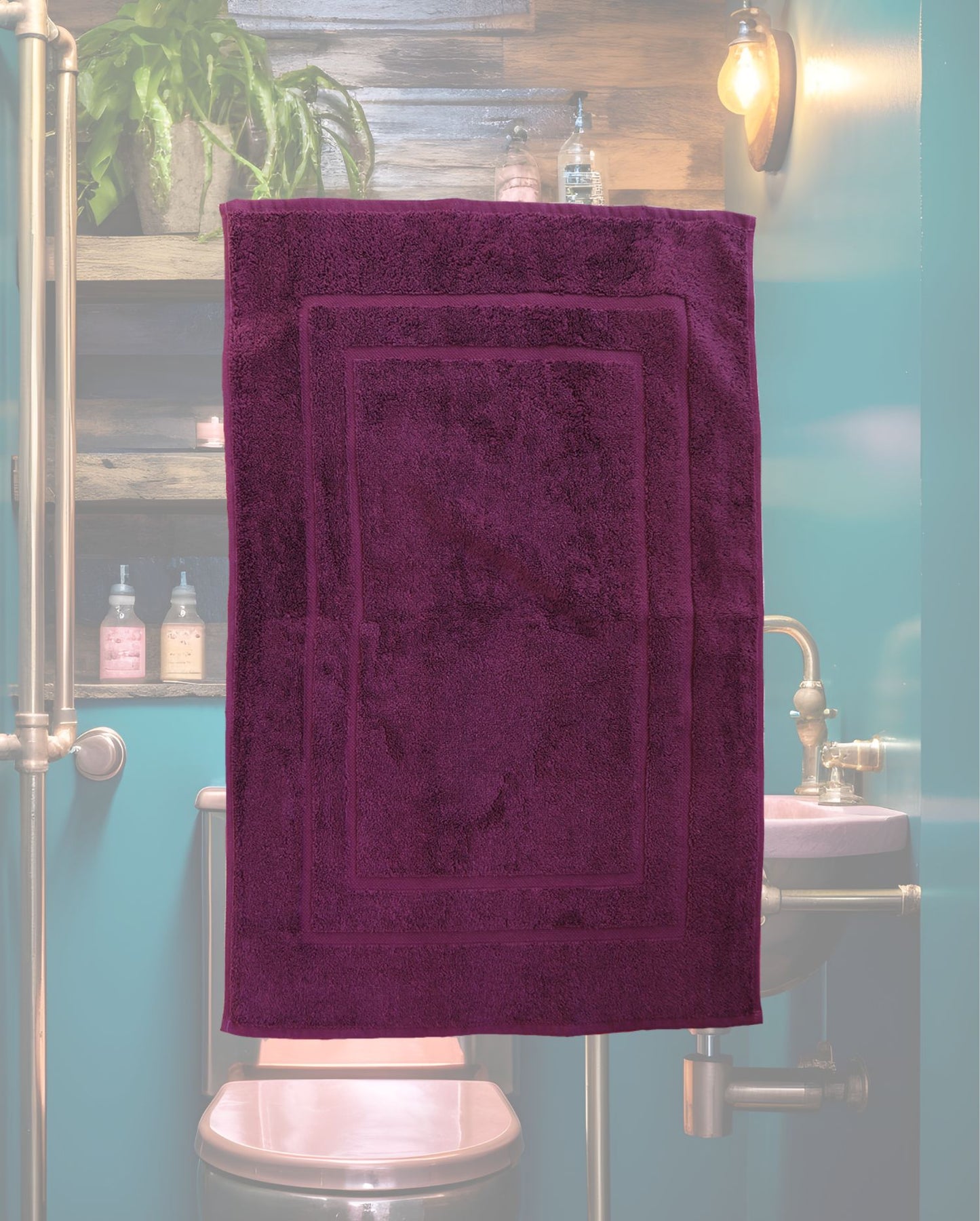 Bath mat CARL COTTON Trend Plum 50x70cm 100% cotton