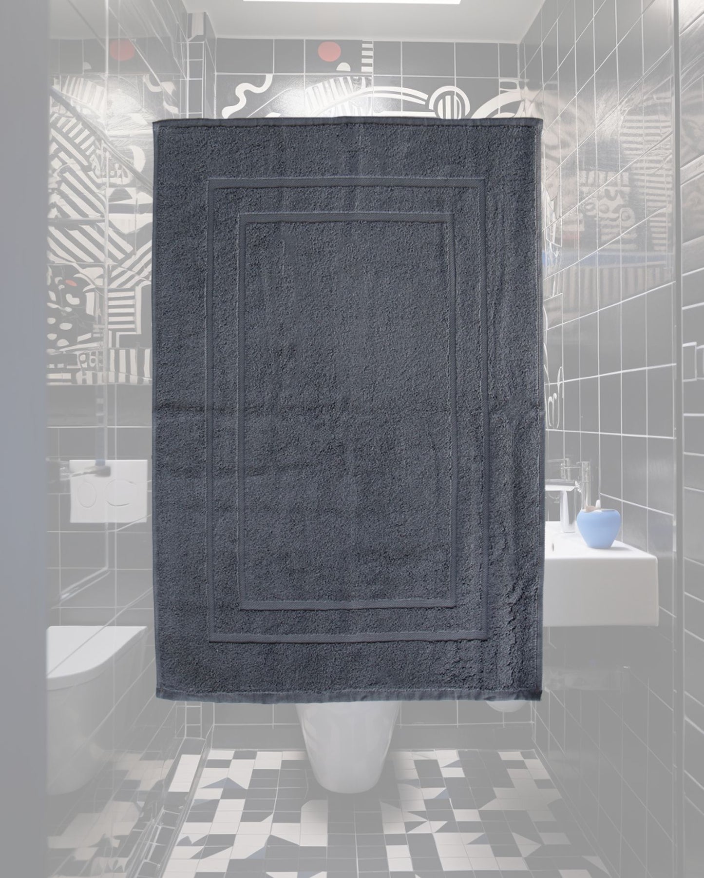 Bath mat CARL COTTON Trend Anthracite 50x70cm 100% Cotton