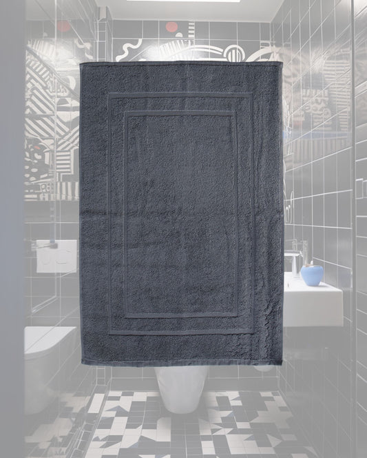 Badematte CARL COTTON Trend, 500g/m², 50x70cm, 100% Baumwolle - Anthrazit