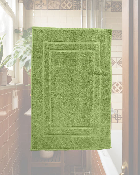 Badematte CARL COTTON Trend, 500g/m², 50x70cm, 100% Baumwolle - Avocado