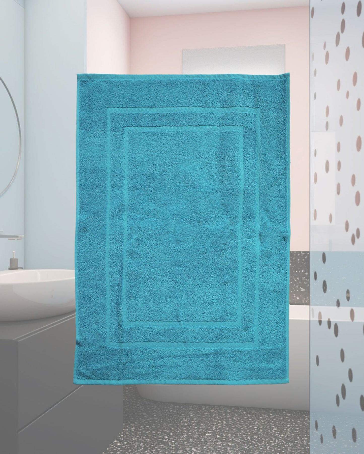 Bath mat CARL COTTON Trend Turquoise 50x70cm 100% Cotton