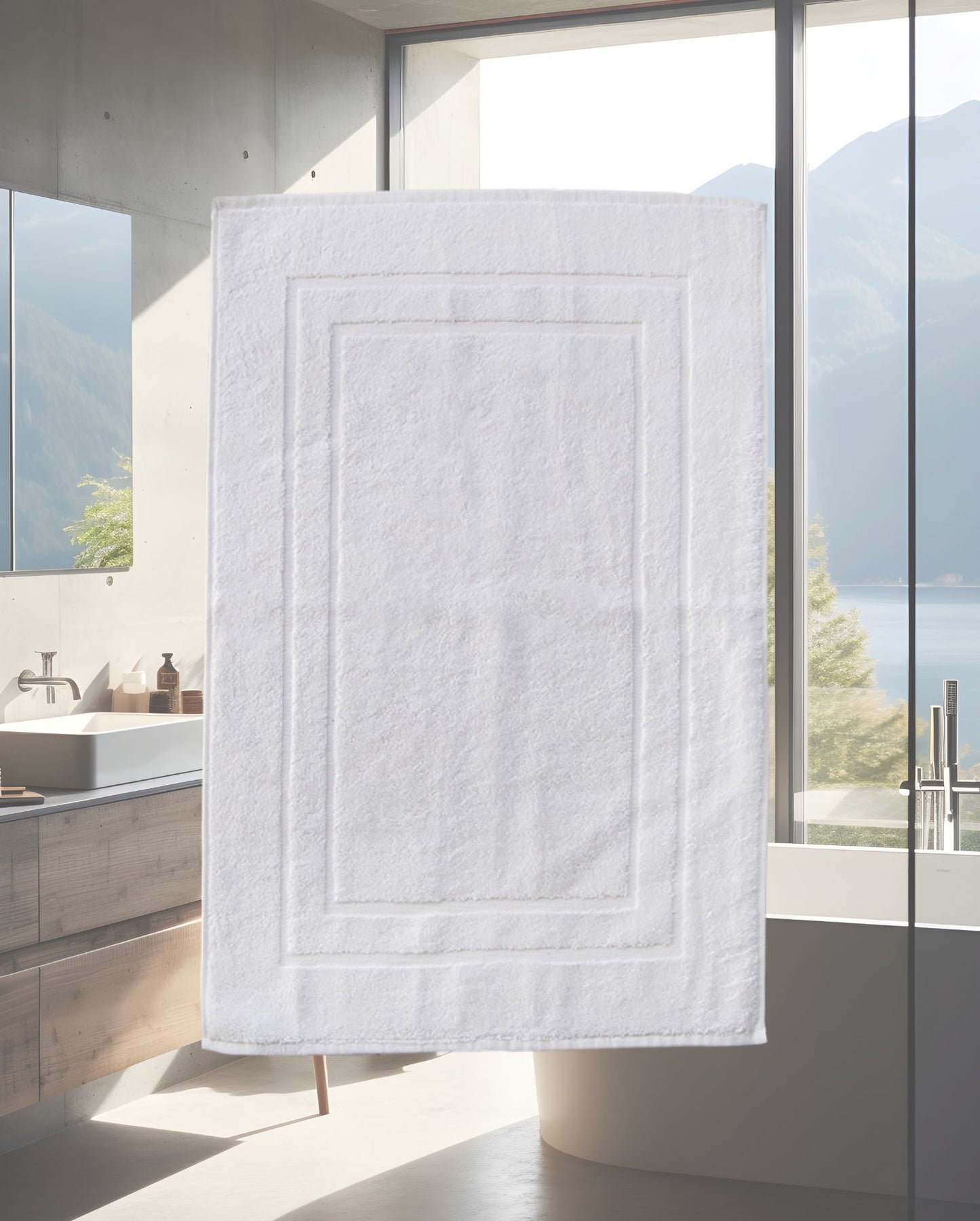 Bath mat CARL COTTON Trend White 50x70cm 100% cotton