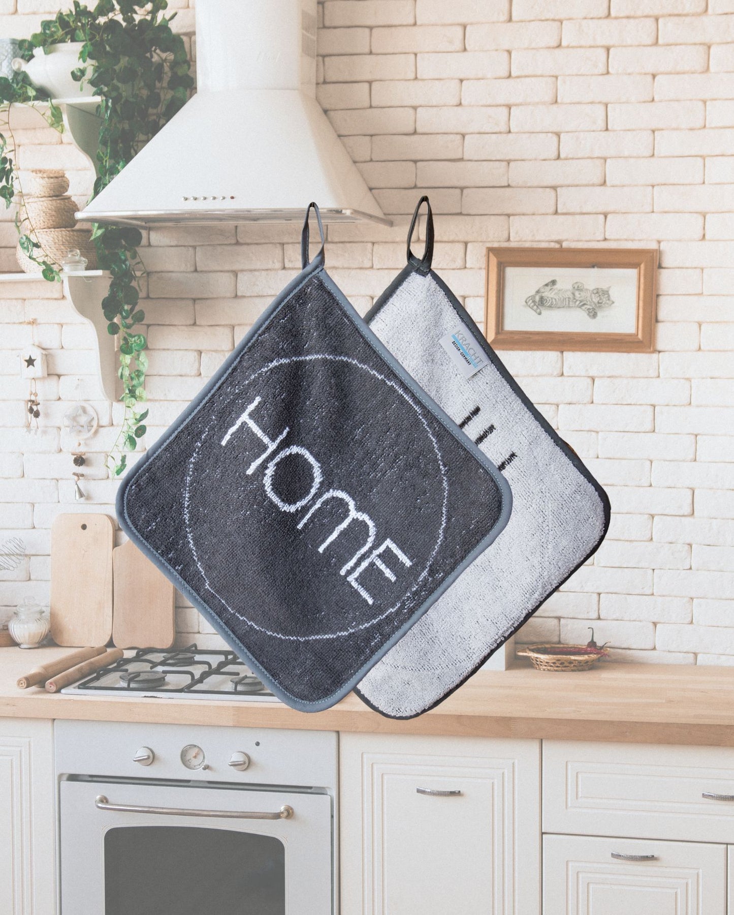 Heat-resistant pot holder Home 22x22cm 100% cotton