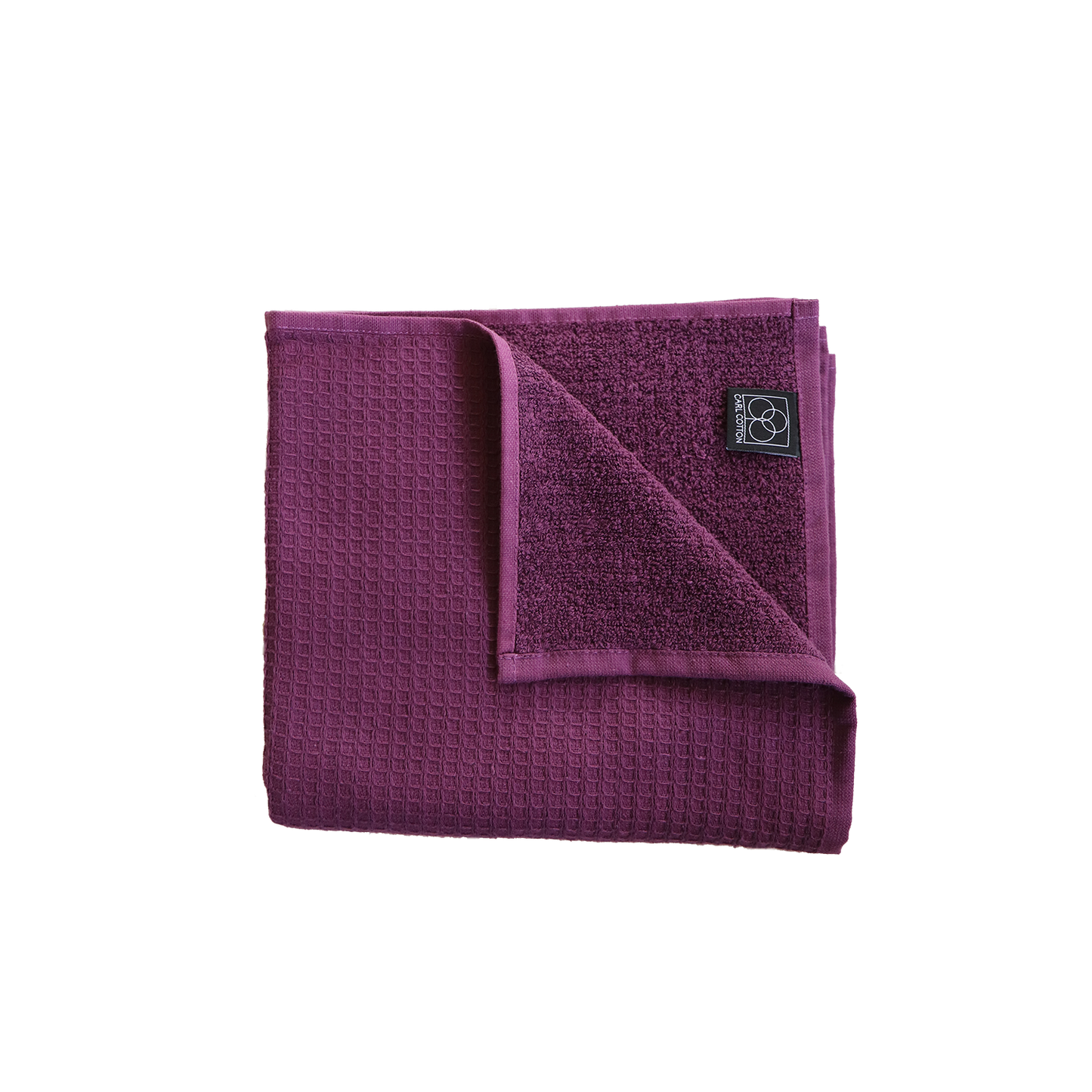 Handtuch Waffelpiqué CARL COTTON Plum