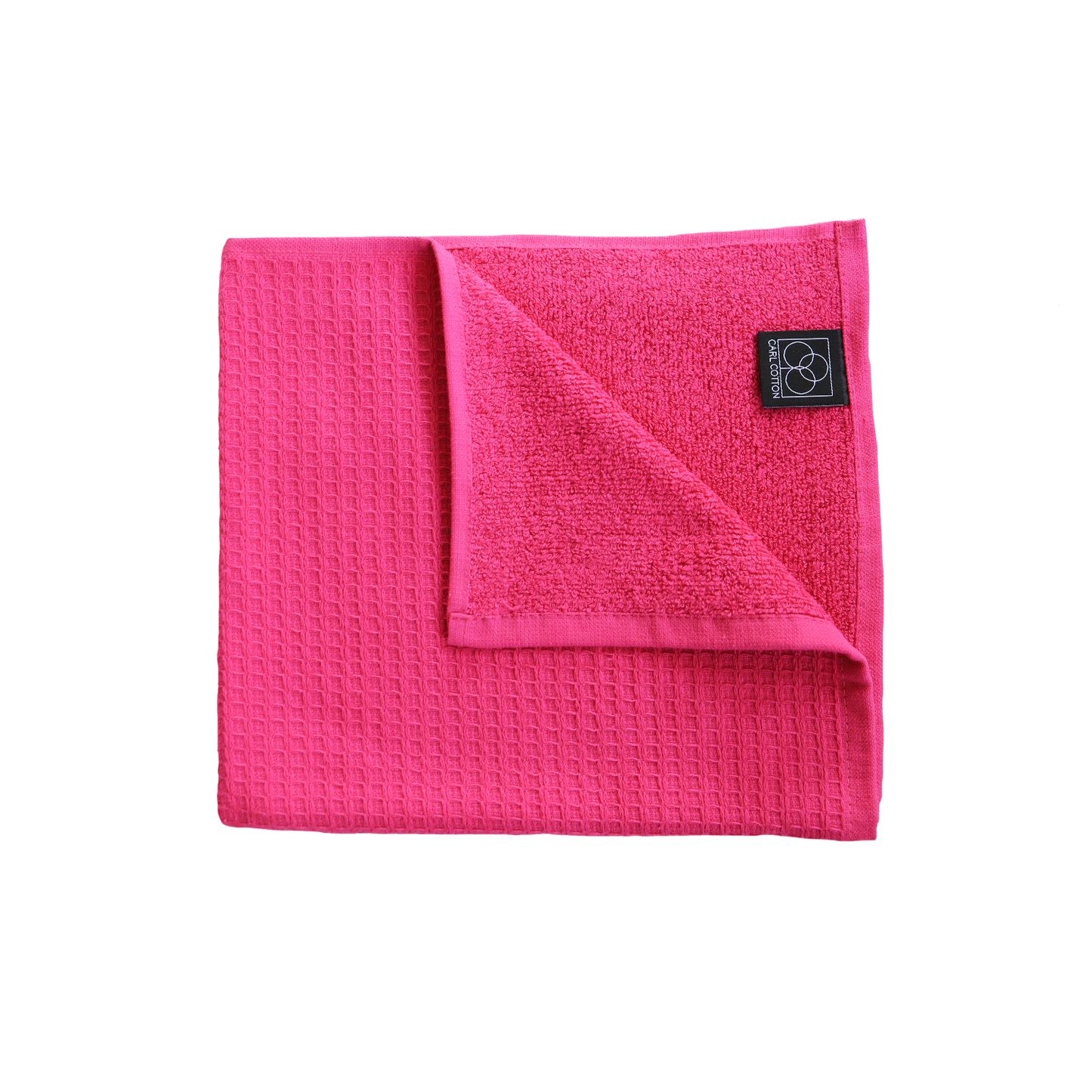 Towel CARL COTTON Waffle Piqué Fuchsia/Pink