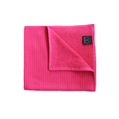 Towel CARL COTTON Waffle Piqué Fuchsia/Pink