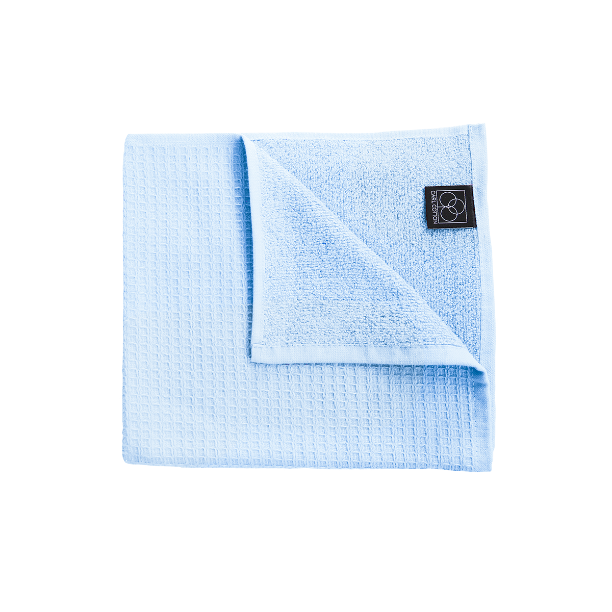 Towel CARL COTTON Waffle Piqué Ice Blue