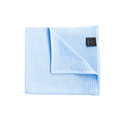 Towel CARL COTTON Waffle Piqué Ice Blue