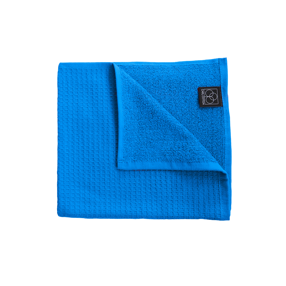 Handtuch Waffelpiqué CARL COTTON Electric Blue