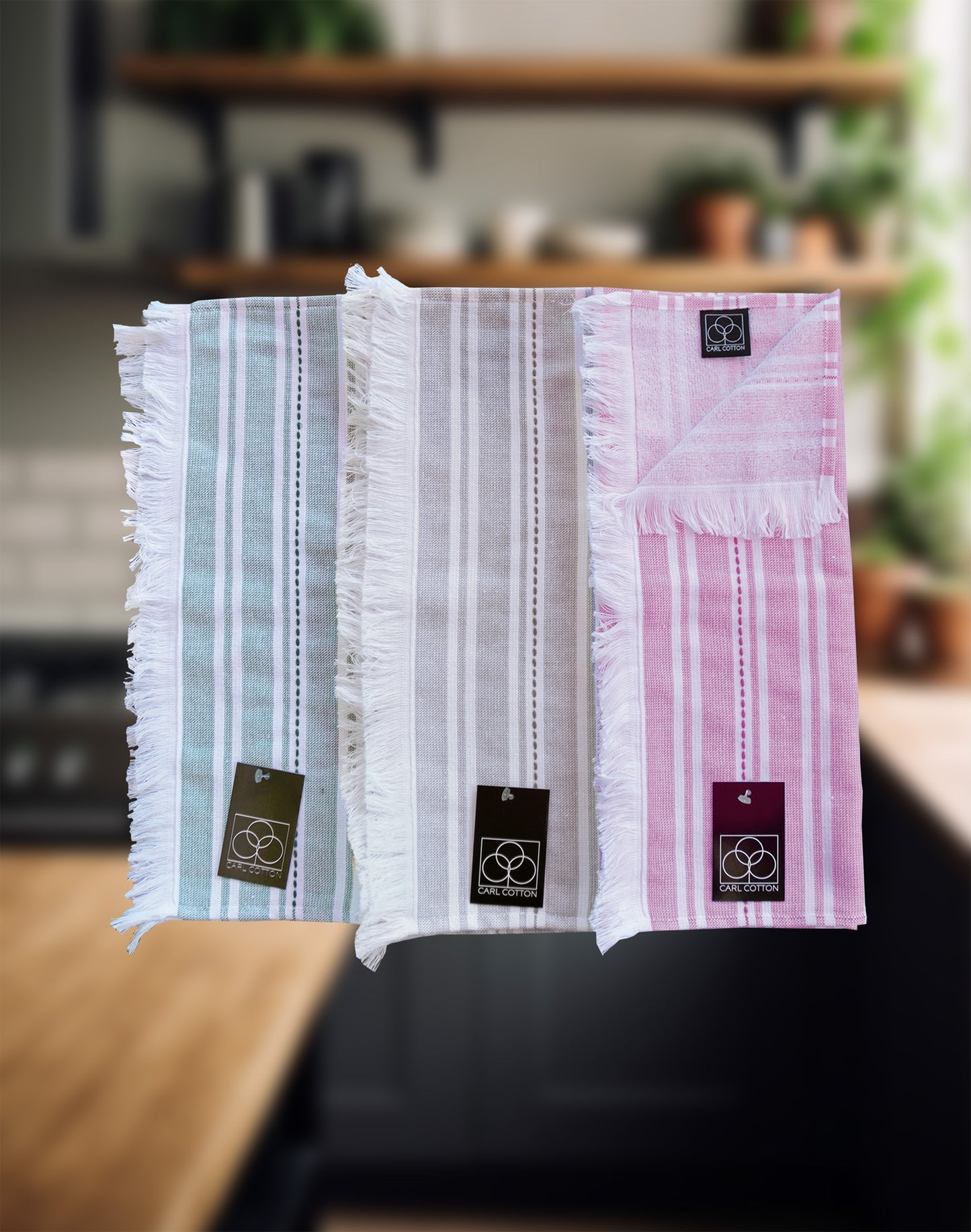 Kitchen terry towel CARL COTTON Mini-Hamam 40x60cm