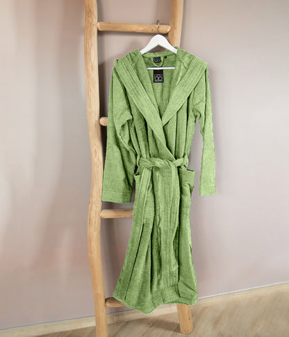 Bathrobe CARL COTTON unisex - Avocado