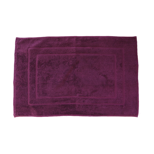 Badematte CARL COTTON Trend Plum 50x70cm 100% Baumwolle