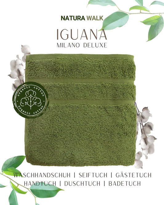 Handtuch Bio-Baumwolle NATURAWALK Milano Deluxe Iguana