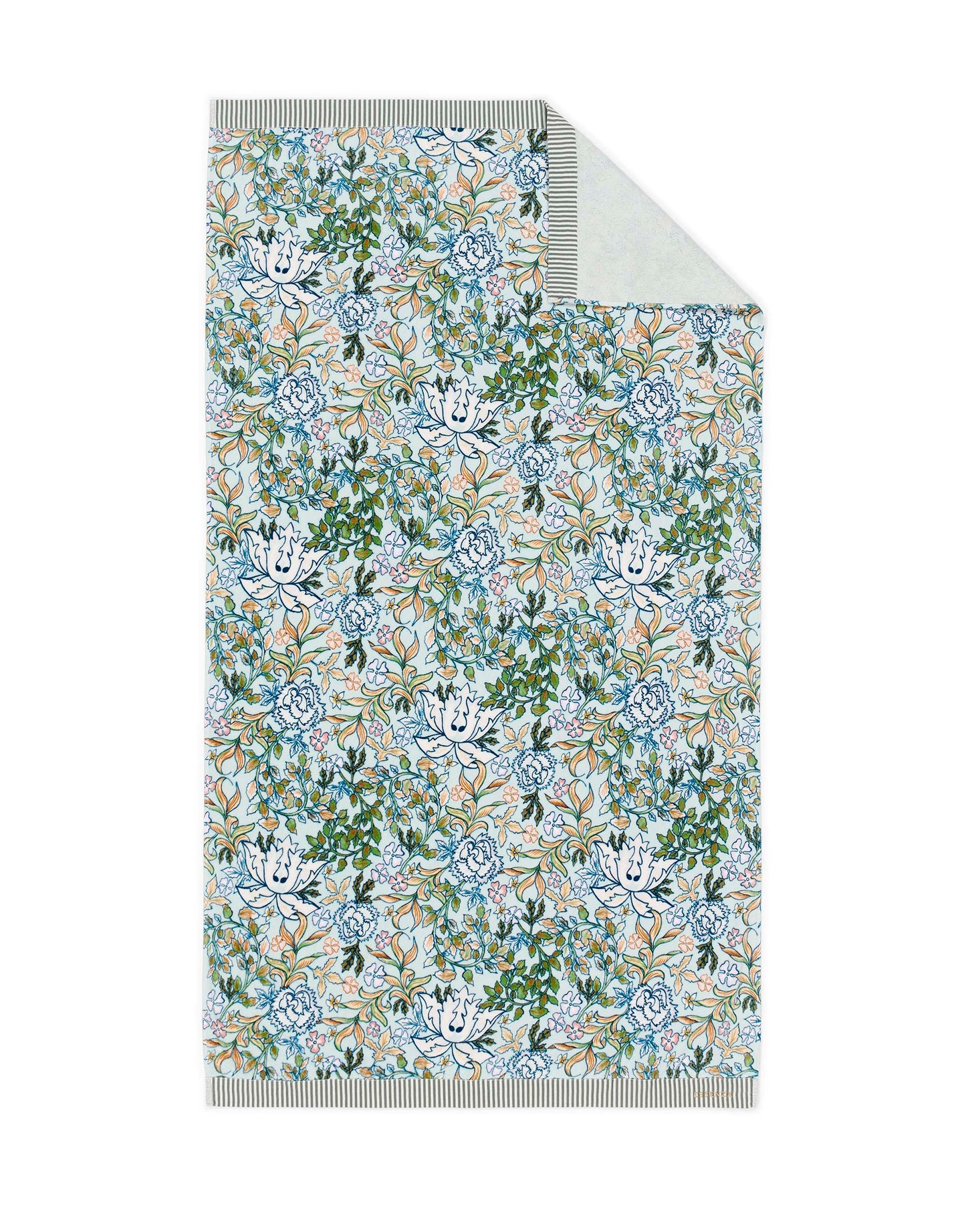 Strandtuch ESSENZA Ophelia Hazy Blue, 100x180, 100% Bio-Baumwolle