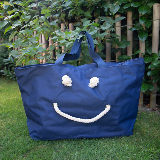 Tragetasche Smiley Navyblau