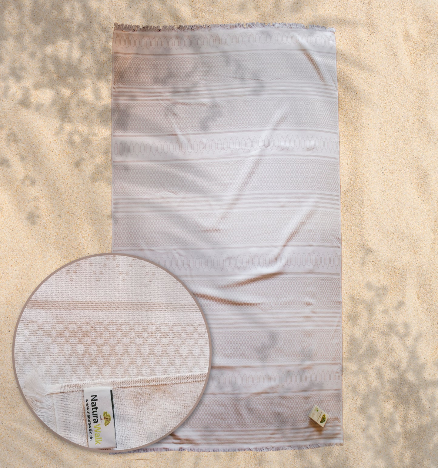 Beach towel NATURAWALK Genova, 96x180, terry cloth, 100% organic cotton