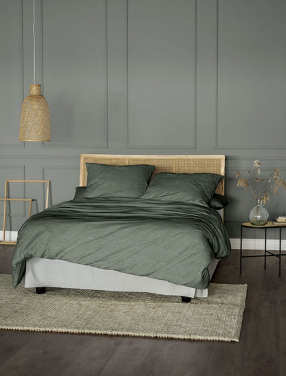 Fine flannel bed linen Irisette Koala 8544-30 green