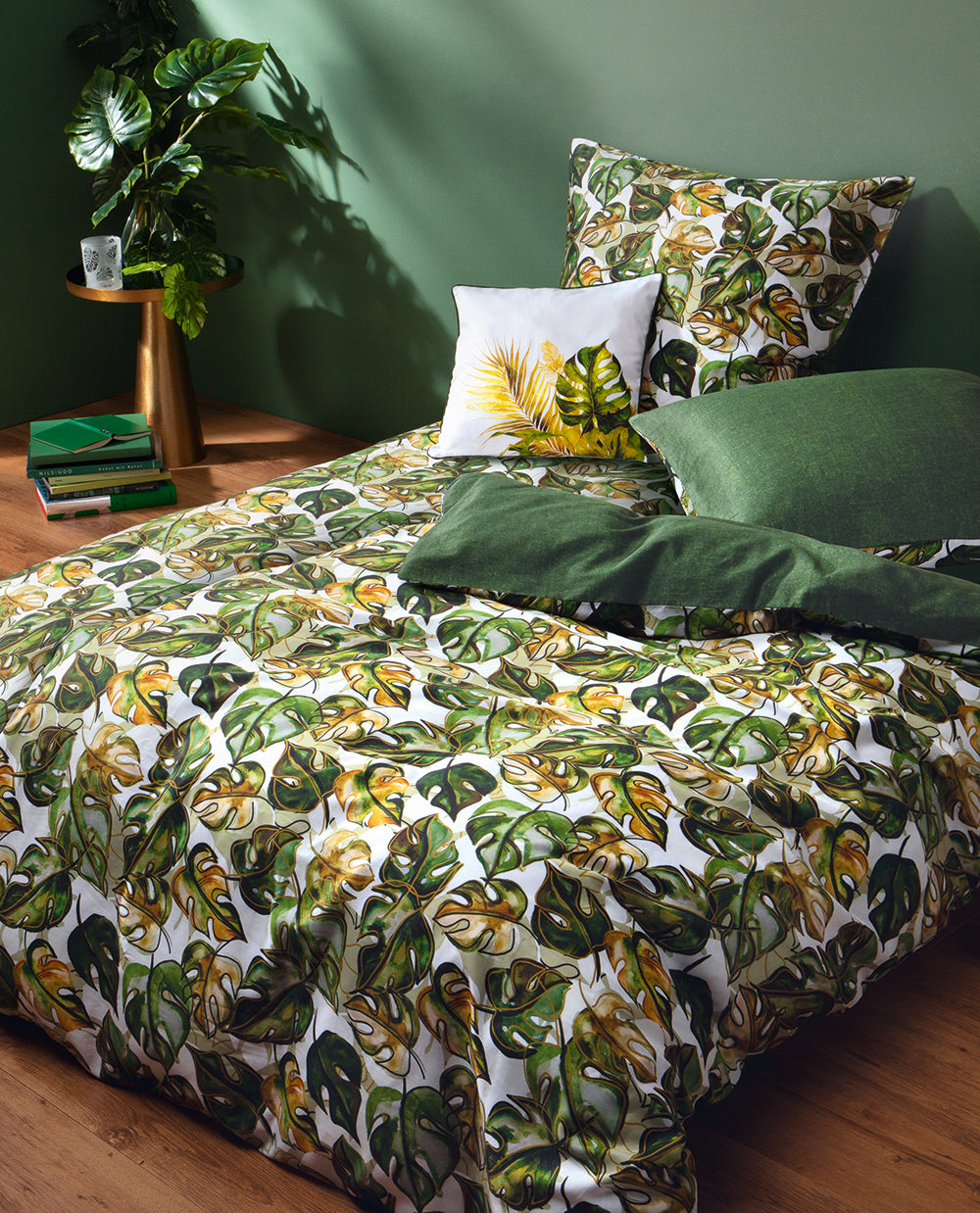 Satin bed linen Sympathica Verdea 