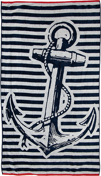 Beach towel anchor, 100x180, 100% cotton