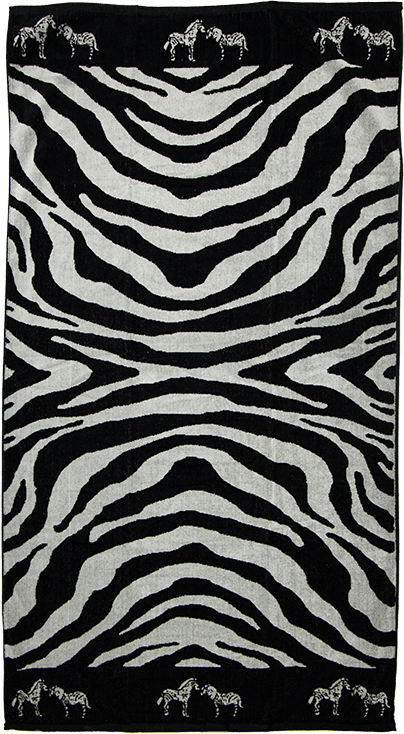 Strandtuch Kleines Zebra, 90x165, 100% Baumwolle