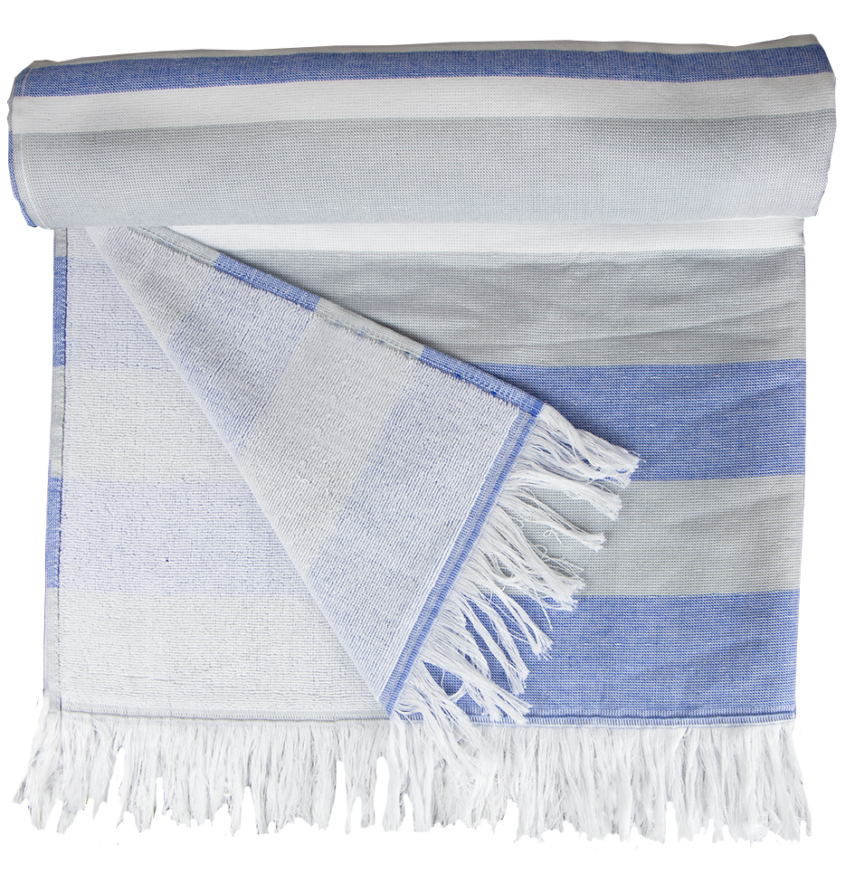 Hammam towel blue/gray