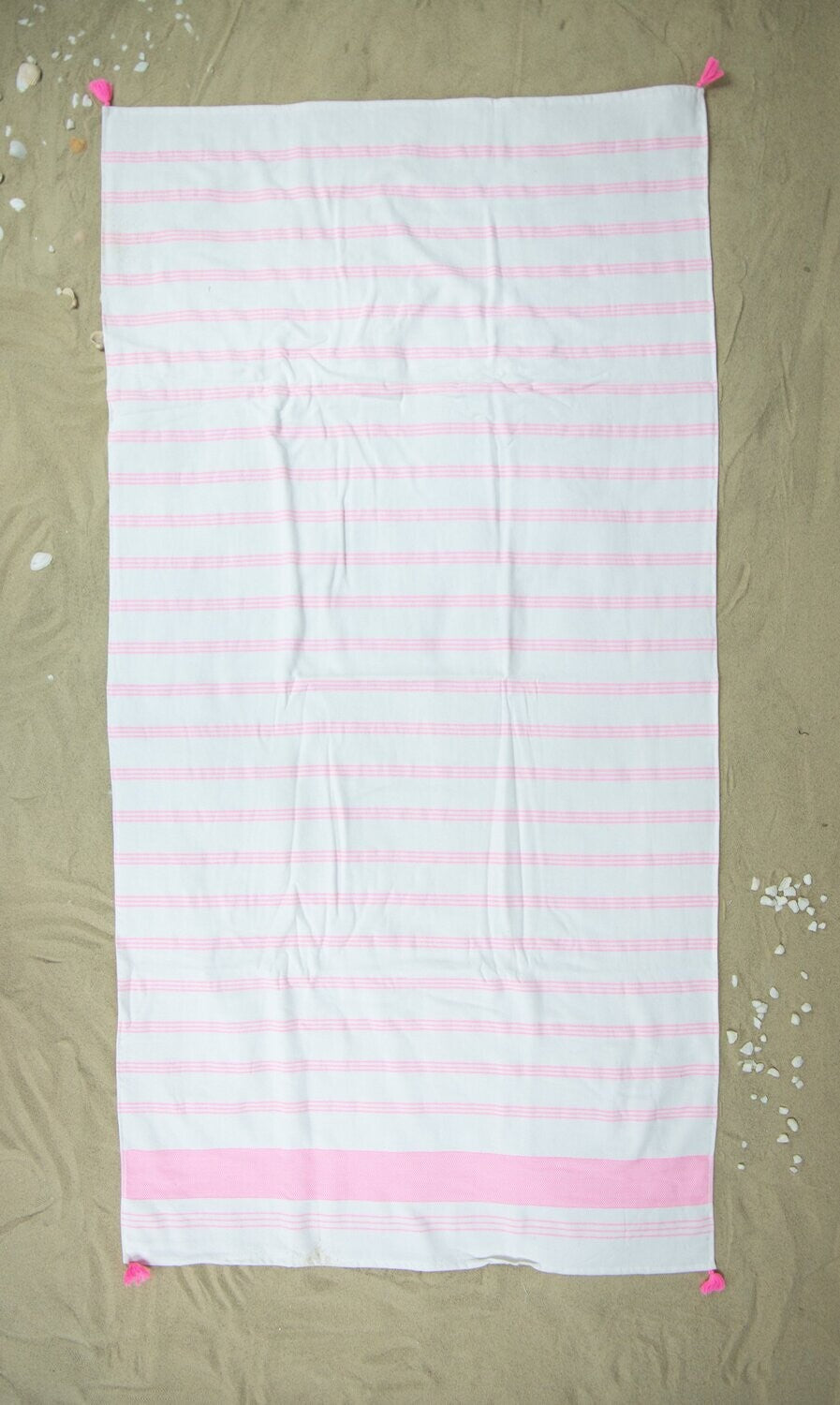 Strandtuch Kiro Pink, 80x180cm, 100% Baumwolle