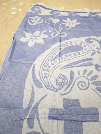 Hammam towel Skull blue